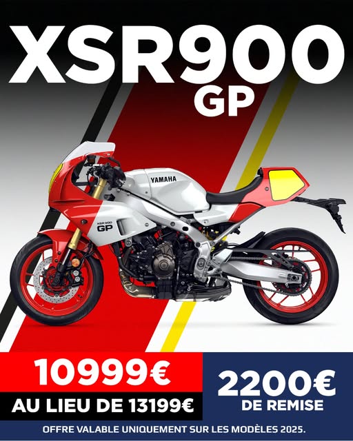 Remise exceptionnelle sur la XSR 900 GP 35kw 2024 chez Yam Nantes